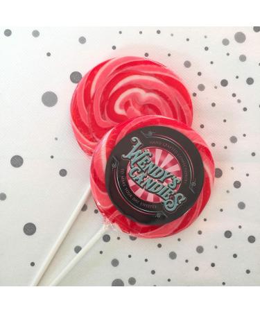 Wendy's Candies - Giant swirl Lollipop - strawberry and cream - Handcrafted confectionery - delicious sweet - Candy - gifts ideas for all occasions - ref OSCR STRAWBERRY-CREAM - Buy Online on GoSupps.com