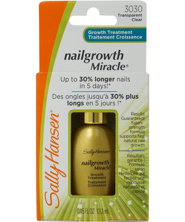 Sally Hansen Nailgrowth Miracle Serum Clear 3074 0.37 oz - Pack of 2 | Nail Strengthener Formula | 0.37 Fl Oz x 2 - Buy Online on GoSupps.com