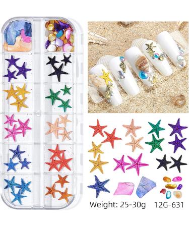 GULELAYAR 3 Boxes Summer Beach Nail Art Rhinestones - 3D Ocean Charms & Sea Series Designs for Manicure DIY - Seashell Nail Decorations for Women & Girls - Buy Online on GoSupps.com