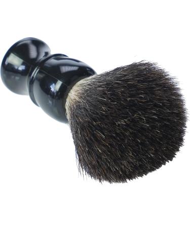 High-Quality Grey Badger Hair Shaving Brush - Black Plastic Handle 10.5 cm | International Shipping Available - Buy Online on GoSupps.com