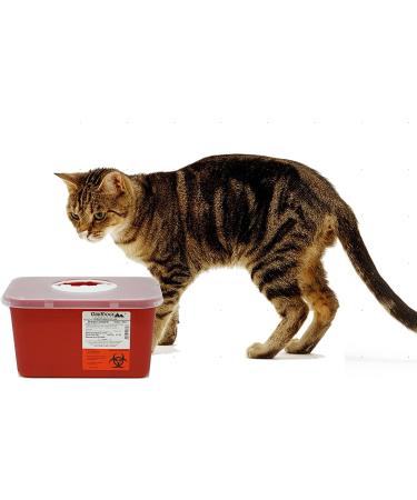 Oakridge Sharps Container 1 Gallon (2 Pack) with Rotating Lid - Easy-to-Use Design - Buy Online on GoSupps.com