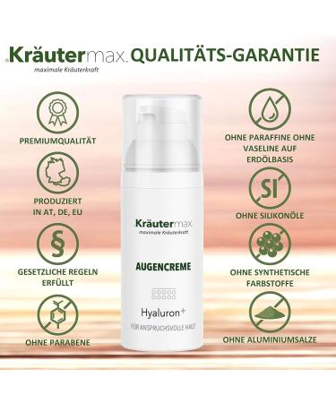 Hydrating Hyaluron Eye Cream with Hyaluronic Acid - 15ml | Revitalize Your Eyes - Buy Online on GoSupps.com