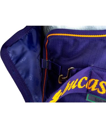 Marengos by Bucas 1200D Irish Turnout Blanket | Waterproof Rain & Transition Ceiling | Blue/Orange 125cm | Durable Outdoor Horse Cover - Buy Online on GoSupps.com