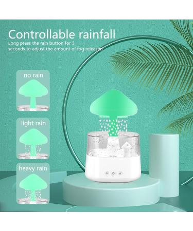 Cloud Rain Humidifier with Colorful Light & Aroma Diffuser - 7 Color Changing Lights - Multifunctional for Home, Desk, Bedside - White - Buy Online on GoSupps.com