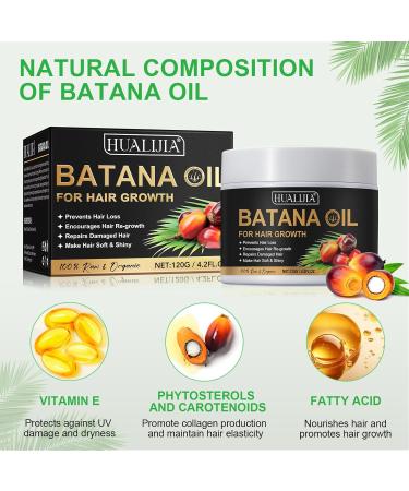  NIFEISHI Pure Batana Hair Oil Batana Oil for Hair Growth improves hair thickness prevents hair loss for men and women 120 g/4.2 FL.OZ - Buy Online on GoSupps.com