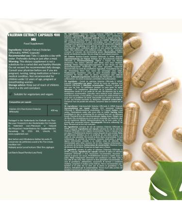 Cupplement Valerian Extract Capsules 500 mg 60 Capsules Relaxation Singlepack - Buy Online on GoSupps.com