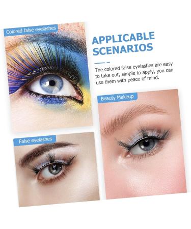 DRESSOOS 3 Pairs Eyelash Set False Lashes False Eyelashes Makeup Fake Eyelashes Fake Eyelashes for Party Colored Lashes Fake Lashes for Party Colored Fake Eyelashes Imitation Cosplay - Buy Online on GoSupps.com