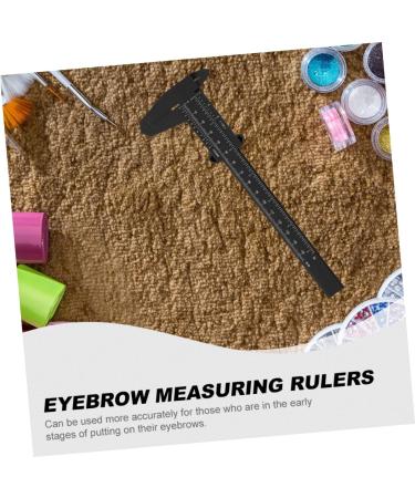 PLAFOPE 6pcs Locating Rule T Ruler Eyebrow Double Scale Ruler Mini Pocket Calipers Make up - Buy Online on GoSupps.com