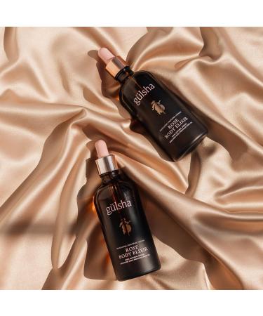 g lsha Rose Body Elixir Luxurious Rose Body Oil 100 ml / 3.38 Fl Oz Deep Moisturizing Firming & Nourishing with Vitamins A D E & Omegas Jojoba Oil Baobab Oil - Buy Online on GoSupps.com