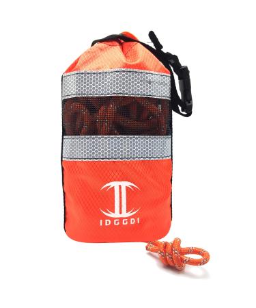 IDGGDI Throw Bag for Water Rescue with 70ft Reflective Throwable Rope, Floating Rescue Ropes for Kayaking, Whitewater Boating, Ice Fishing, Rafting, Swimming, Boating Equipment
