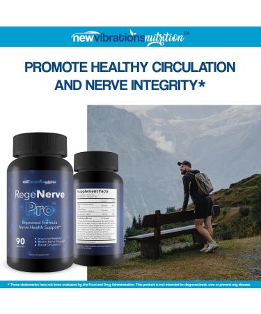 RegeNerve Pro - Improved Formula - Our Best Neuropathy Nerve Support Supplement -Yellow Vitamin for Nerves - Nerve Regen Formula for Neuropathy - Regenerve 6 Turmeric - Rege Nerve6 Nerve Repair Pills - Buy Online on GoSupps.com