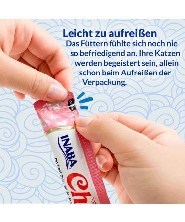 Inaba Churu Puree Katzenleckerli Multipack - 20 Seafood Treats (Tuna Chicken Shrimp) for Cats - 280g - Buy Online on GoSupps.com