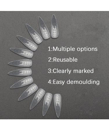 C12rtive 120Pcs Dual Nail Forms Almond Extension - Full Cover Nail Molds for Poly Gel & Nail Art Design - Buy Online on GoSupps.com