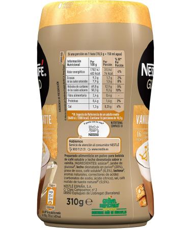Caf Nescaf Soluble M s Cremoso Vainilla 310g - Buy Online on GoSupps.com
