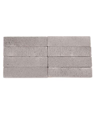 Duendhd 8 Pieces Pumice for Cleaning Pumice Scouring Pad Grey Pumice Stick for Removing Toilet Bowl Ring Bath Household Kitchen Pool