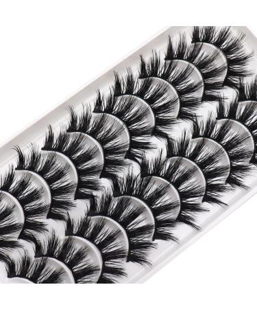 Losha Lashes Natural Look Fluffy Faux Mink 3D07 False Eyelashes - Reusable 10 Pairs Pack - Buy Online on GoSupps.com