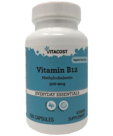 Vitacost Vitamin B-12 Methylcobalamin - 500 mcg - 300 Capsules