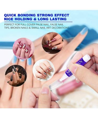 Morovan Nail Glue 10PCS - Professional Super Strong Adhesive for Acrylic Nails - Buy Online on GoSupps.com