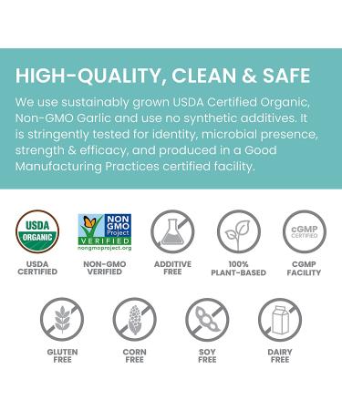 Himalaya Organic Garlic Caplets - Heart Health, Cholesterol & Immune Support - 400mg, 60 Count - Buy Online on GoSupps.com