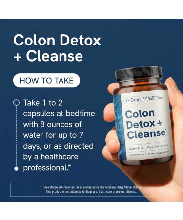 7 Day Colon Cleanse & Detox | Supports Bloating Relief & Occasional Constipation | Fast Acting 7 Day Detox Cleanse for Women and Men with Probiotics for Gut Health & Regularity | Gluten-Free | 30Ct. - Buy Online on GoSupps.com