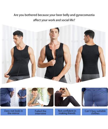 Eleady Men's Compression Shirt Body Shaper Tank Top - Large Black - Buy Online on GoSupps.com