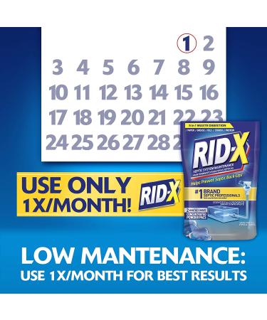 RID-X Septic Treatment Septi-Pacs - 2 Month Supply (2.1 oz) | Pack of 1 - Buy Online on GoSupps.com