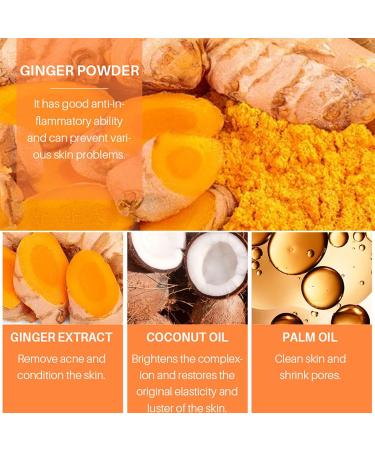 Turmeric Soap Turmeric Soap Bar Moisturizing Deep Clean Ginger Soap Moisturizing Natural Ginger Soap Bar Ginger Handmade Turmeric Exfoliating Soap Bar Natural Handmade Soap For body - Buy Online on GoSupps.com