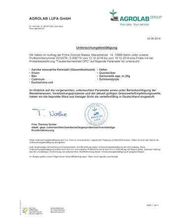 High-Dose OPC Grape Seed Extract Powder 1kg - 50% OPC - Pure Additive-Free Made in Germany - Lab Tested French Grapes - Buy Online on GoSupps.com