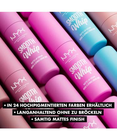 NYX Professional Makeup Liquid Lipstick - Matt Finish Icing on Top 12 | Moisturizing with Shea & Cocoa Butter | Bold Color for All Skin Types - Buy Online on GoSupps.com