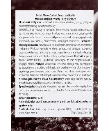 Natura Siberica Northern Pearls Meso-C ctel Facial - 30 ml - Buy Online on GoSupps.com