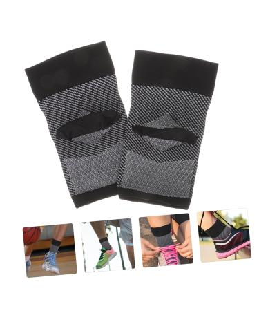 Kisangel Breathable Ankle Support Socks for Women & Men | Compression Foot Brace for Volleyball | Black Spandex Stocking 20.7x1.1CM - Buy Online on GoSupps.com