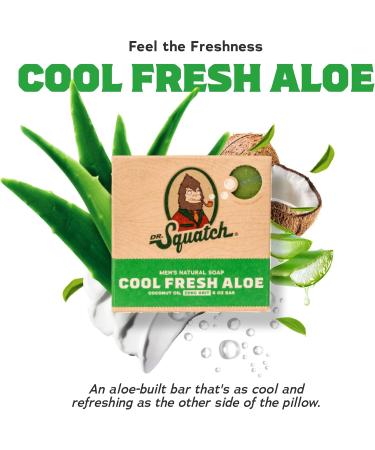 Dr. Squatch All Natural Bar Soap for Men 3 Bar Variety Pack Cool Fresh Aloe Bay Rum Alpine Sage - Men's Bar Soap - Buy Online on GoSupps.com
