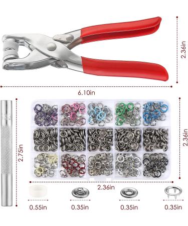 Metal Snap Button Fasteners Kit with Pliers - DIY Crafting Tool for Clothing Sewing - Buy Online on GoSupps.com