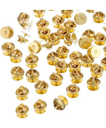 100 Pack Gold Butterfly Clutch Blank Pins - 10MM Tie Tacks for Crafts & Jewelry Making - Buy Online on GoSupps.com