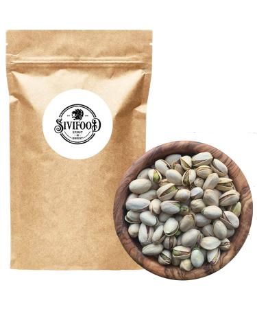 SIVIFOOD Pistachios in shell natural - raw pistachio kernels unroasted unsalted untreated premium quality natural nuts large pack raw pistachios (500g)