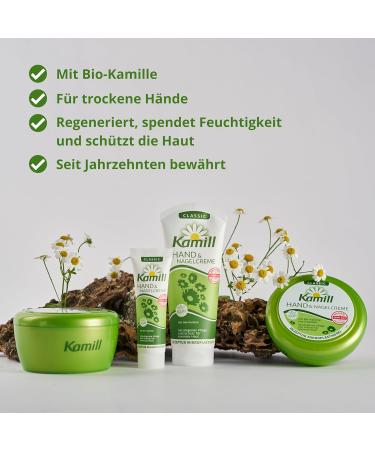 Kamill Kamill CLASSIC Hand and Nail Cream (2 x 100ml) - Soothes and Protects with Organic Chamomile and Vegan Ingredients - Buy Online on GoSupps.com