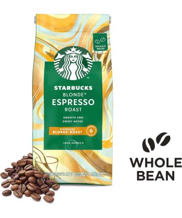 STARBUCKS Blonde Espresso Roast Blonde Roast Whole Bean Coffee 200g (Pack of 6) & Pike Place Roast Medium Roast Whole Bean Coffee 200g (Pack of 6) - Buy Online on GoSupps.com