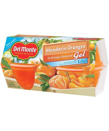 Del Monte Mandarin Oranges in Lite Orange Flavored Gel - 4.4 oz Plastic Fruit Cups - Buy Online on GoSupps.com