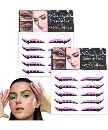 Delineating shadow combinations stickers Crystal eyes 10 reusable pairs stickers Waterproof eyes Instant adhesive stick in Ojer eyes Strop for party dress pink Red Rose - Buy Online on GoSupps.com