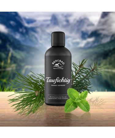 Bergbad Organic Sauna Infusion 100ml - Latschenkiefer Fichte & Mint | Natural Essential Oils for Refreshing Sauna Experience - Buy Online on GoSupps.com