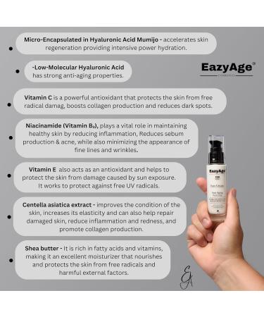 Night Face Cream for Men - Anti-Aging Moisturiser with Mumijo Shilajit & Hyaluronic Acid | Reduces Wrinkles & Dark Spots - 1.7Oz - Buy Online on GoSupps.com