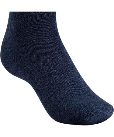 adidas Men's 6-Pack Athletic Cushioned Quarter Socks - Large, Legend Ink Blue/Tech Ink Blue/Light Onix Grey - Buy Online on GoSupps.com