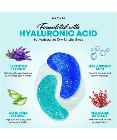 Under Eye Patches - 16 Pairs Collagen Eye Gel Pads & 2 Lip Masks | Vegan & Cruelty-Free | Reduce Puffy Eyes & Dark Circles - Buy Online on GoSupps.com