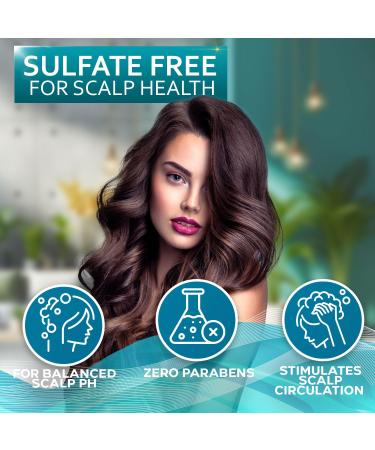 Rosemary Oil & Mint Shampoo & Conditioner Set - Sulfate Free Moisturizing for Men & Women - Treats Dry Scalp Flaky Skin & Dandruff - Thickening Hair Care - Buy Online on GoSupps.com