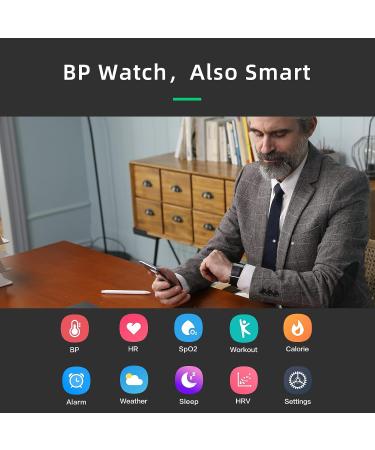 YHE BP Doctor Pro Blood Pressure Watch with Patented Cuff - Wrist BP Monitor & Smartwatch for HRV  Heart Rate  Sleep & Sports Tracking - Black - Buy Online on GoSupps.com