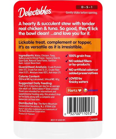 Hartz Delectables Stew Lickable Wet Cat Treats - Flavors for Adult & Senior Cats - Buy Online on GoSupps.com
