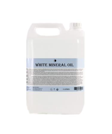 Mystic Moments |White mineral carrier oil 5 liters - pure and natural oil perfect for hair face nails aromatherapy massage and oil dilution vegan GMO