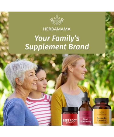 HERBAMAMA Liquid Drops Kit - Bundle of Cryptolepis Root and Black Elderberry Tincture 4 fl oz - Vegan Non-GMO Sugar & Alcohol-Free - 2 Pack - Buy Online on GoSupps.com