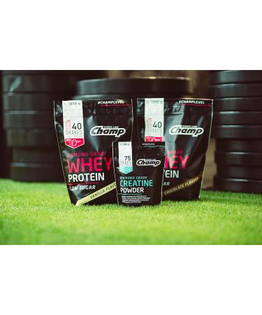 Champ Diamond Grade Creatine Powder 300G - 4G Creatine Monohydrate for Enhanced Strength Training Performance - International Shipping Available - Buy Online on GoSupps.com