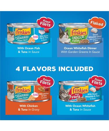 Friskies Oceans Delight Variety Pack Cat Food - 40 Cans (5.5oz) - Buy Online on GoSupps.com